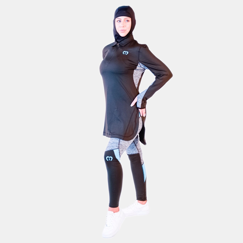 Orange Contrast Full Zip Top (TOP ONLY)