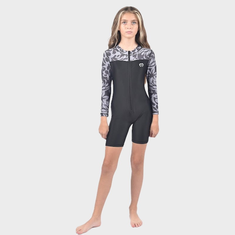 Long Sleeve/ Short Leg All-in-One (SWIMWEAR SUIT ONLY)